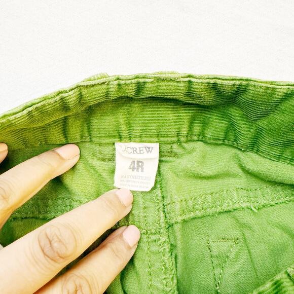 J. Crew Favorite Fit Green Cord Style Denim Jeans Size 4 Regular - Picture 3 of 6
